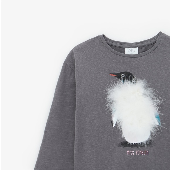 Zara | Shirts \u0026 Tops | Zara Girls Grey 